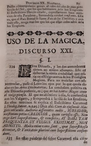 Discursos sobre Profecías, Magia, Artes adivin...