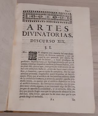 Discursos sobre Profecías, Magia, Artes adivin...