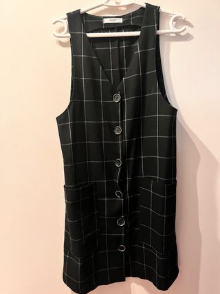 Chaleco Mango Cuadros Talla XS