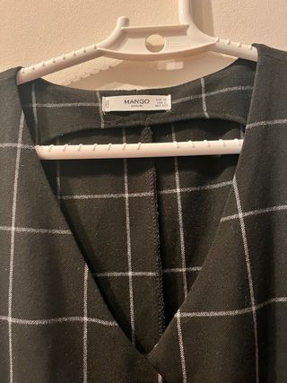 Chaleco Mango Cuadros Talla XS