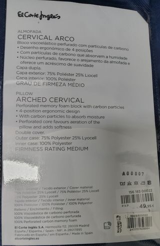 Almohada Cervical Arco El Corte Inglés