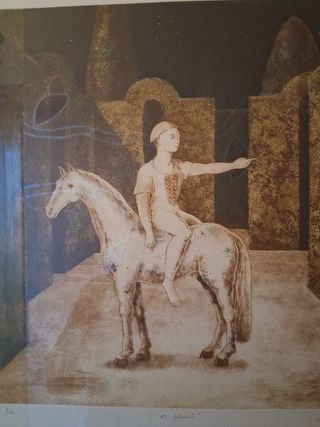 Aguafuerte de Carmen García con marco