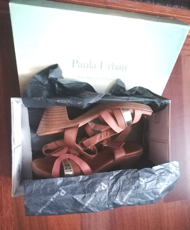 Sandalias Paula Urban Talla 37 Piel