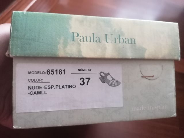 Sandalias Paula Urban Talla 37 Piel