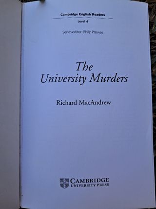 The University Murders B1