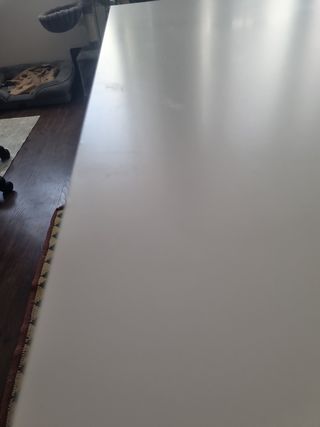 Mesa de despacho larga blanca