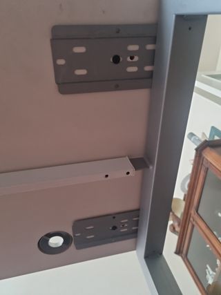 Mesa de despacho larga blanca