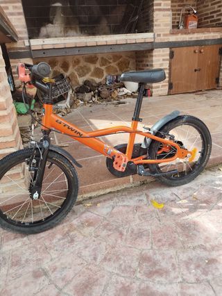 Bicicleta infantil 16 pulgadas naranja