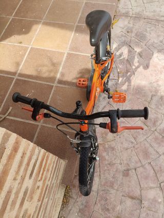 Bicicleta infantil 16 pulgadas naranja
