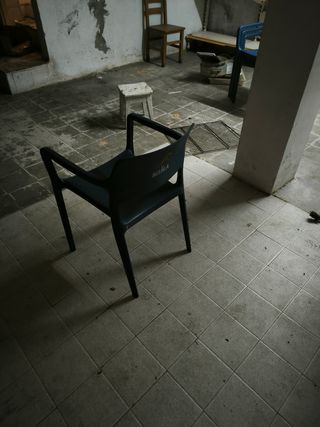 Pack mesa de terraza madera y sus sillas.