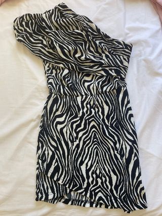 Vestido estampado cebra