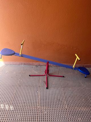 Balancín infantil azul y rojo