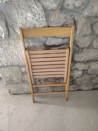Sillas plegables de madera