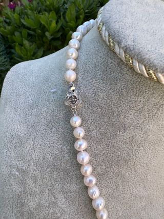 Collar de perlas cultivadas naturales 47см