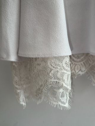 Blusa Zara Blanca Talla S