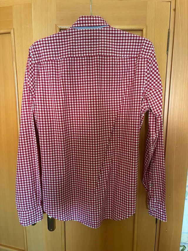 Camisa Tommy Hilfiger cuadros roja UNISEX