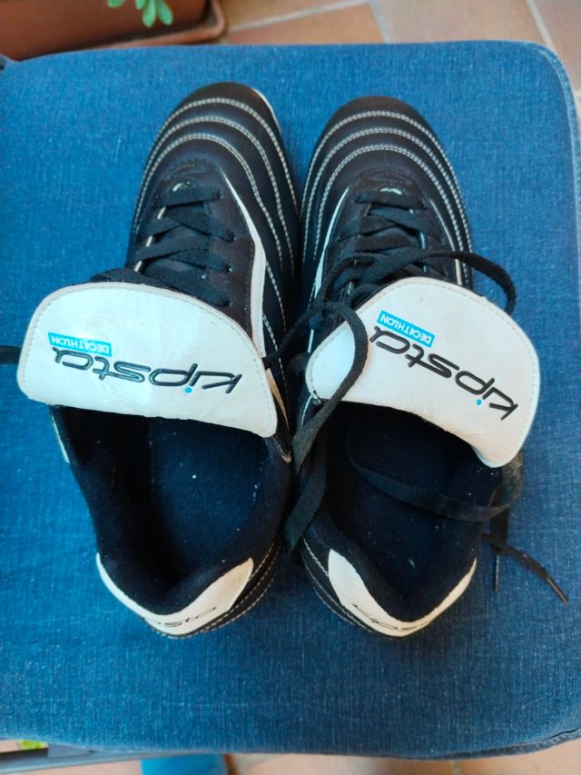 Botas de fútbol Kipsta hombre negras