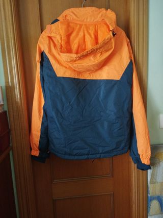 Chaqueta de Nieve Naranja y verde azulado