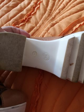 Sapatos Castanhos Gladiador Salto Bloco