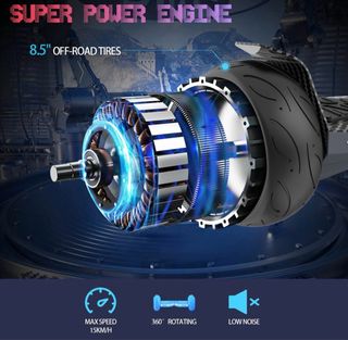 Hoverboard futurista sin abrir