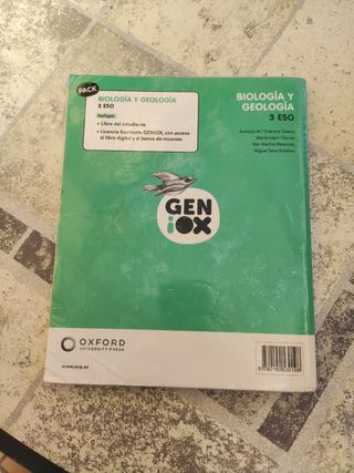 Libro Biología y Geología 3º ESO.