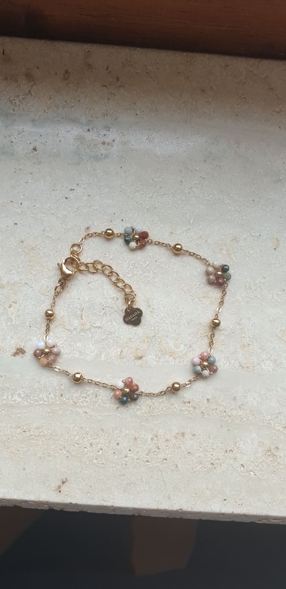 Bracciale donna "Habaha Paris" Oro Multicolore.