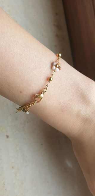 Bracciale donna "Habaha Paris" Oro Multicolore.