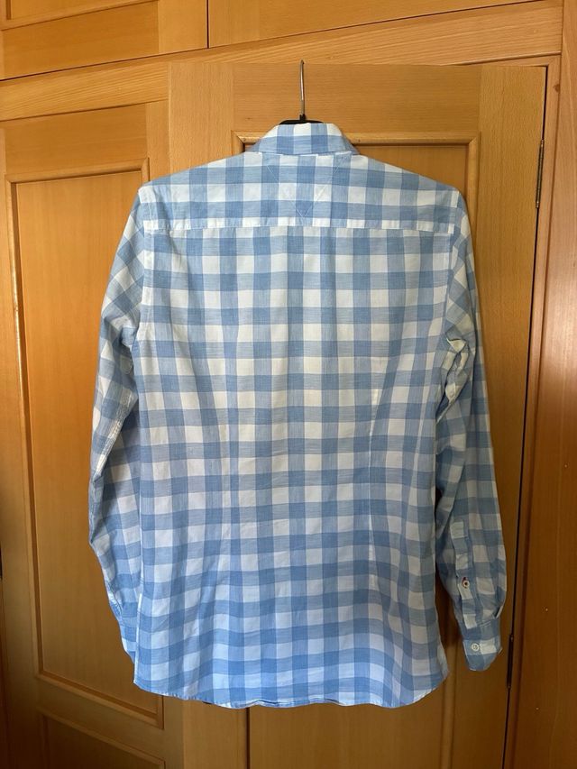 Camisa Tommy Hilfiger cuadros azul Talla M