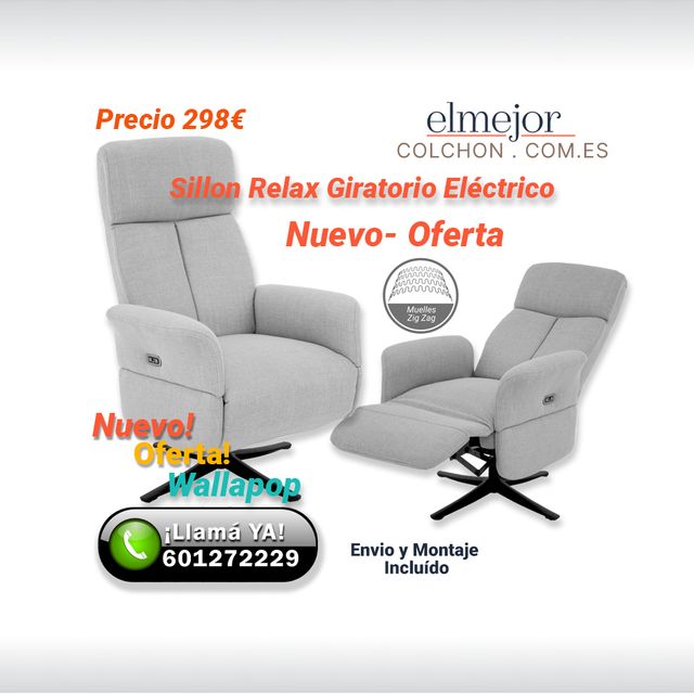 Sillon Relax Electrico Giratorio Arborg Malaga