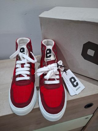 Zapatillas Ethletic veganas rojas