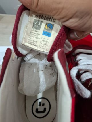 Zapatillas Ethletic veganas rojas