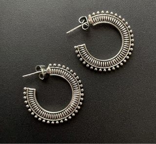 Pendientes Aro Plateados