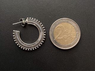 Pendientes Aro Plateados