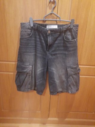 Bermuda denim baggy Bershka T.40