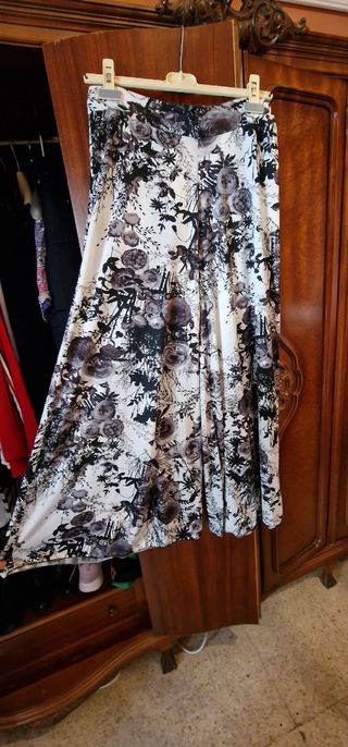 Falda pantalón elástica floral