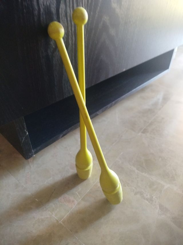 Mazas Gimnasia Rítmica Amarillas