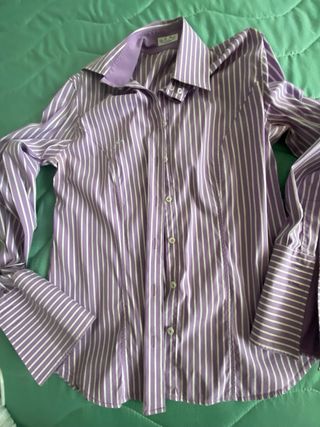 Camicia Carlo Chionni a righe viola taglia 44 ita