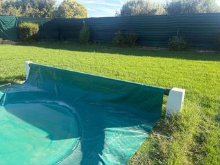 Cobertor de piscina verde