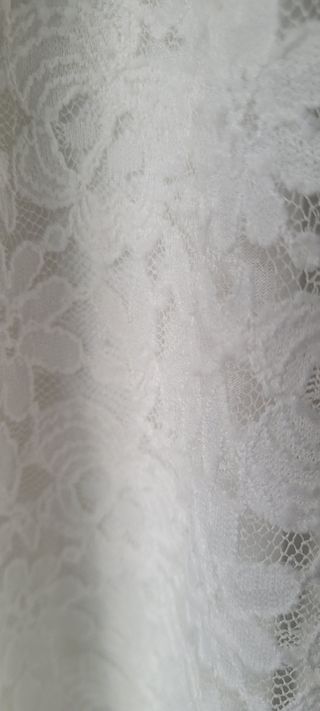 Lote 2 vestidos encaje blanco