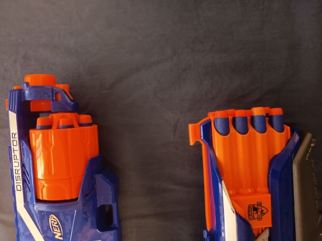 Nerf Roughcut 2x4 e Disruptor con proiettili o separati