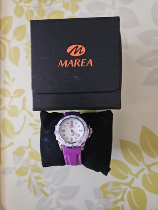 Reloj Marea Morado y Plateado
