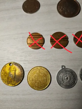 Medaglie e gettoni di vario tipo e vari anni