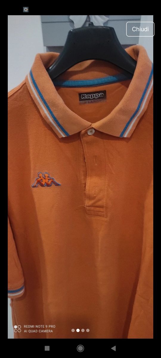 Polo Kappa arancione