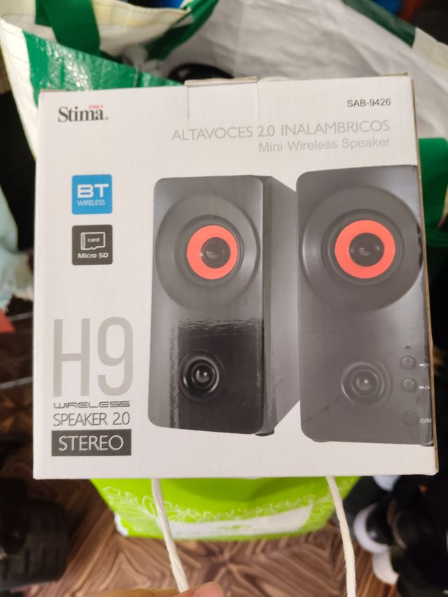 Altavoces Stima H9 Bluetooth Negro