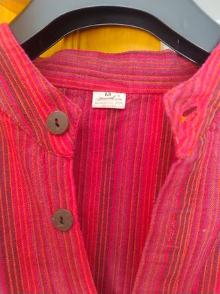Camisa hombre rayas rosas y rojas