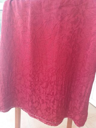 Tela Fallera Huertana Granate