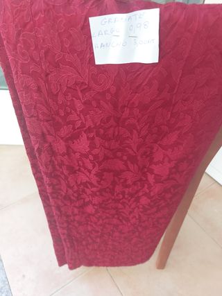 Tela Fallera Huertana Granate