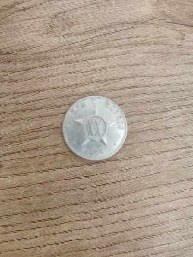 Moneda de la República de Cuba 20 Centavos