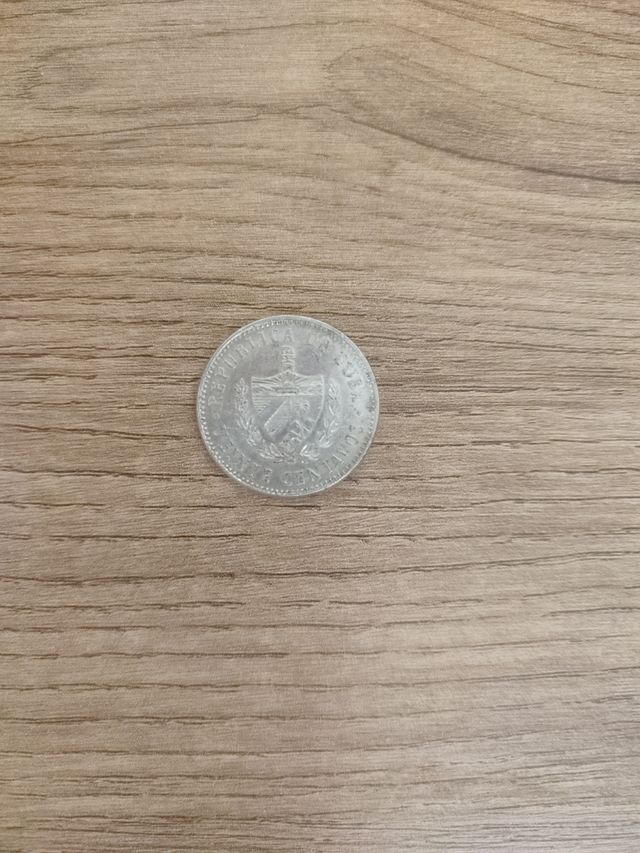 Moneda de la República de Cuba 20 Centavos