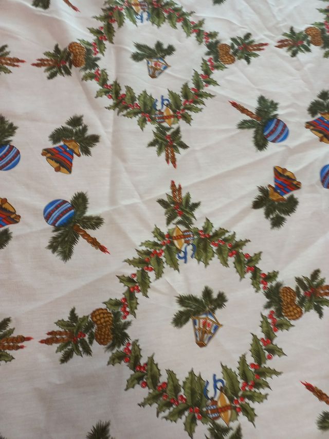 Mantel Redondo Navideño Multicolor